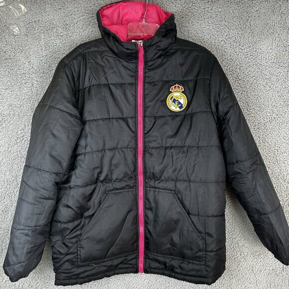 Real Madrid C.F. Adult Size Large Light Down Jacket-Home Rhinoxgroup - Picture 1 of 8